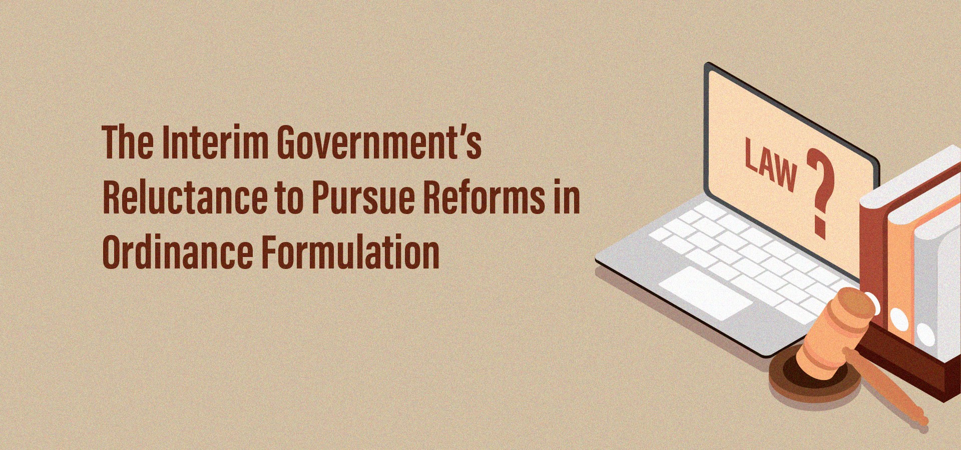 Reluctance in ordinance